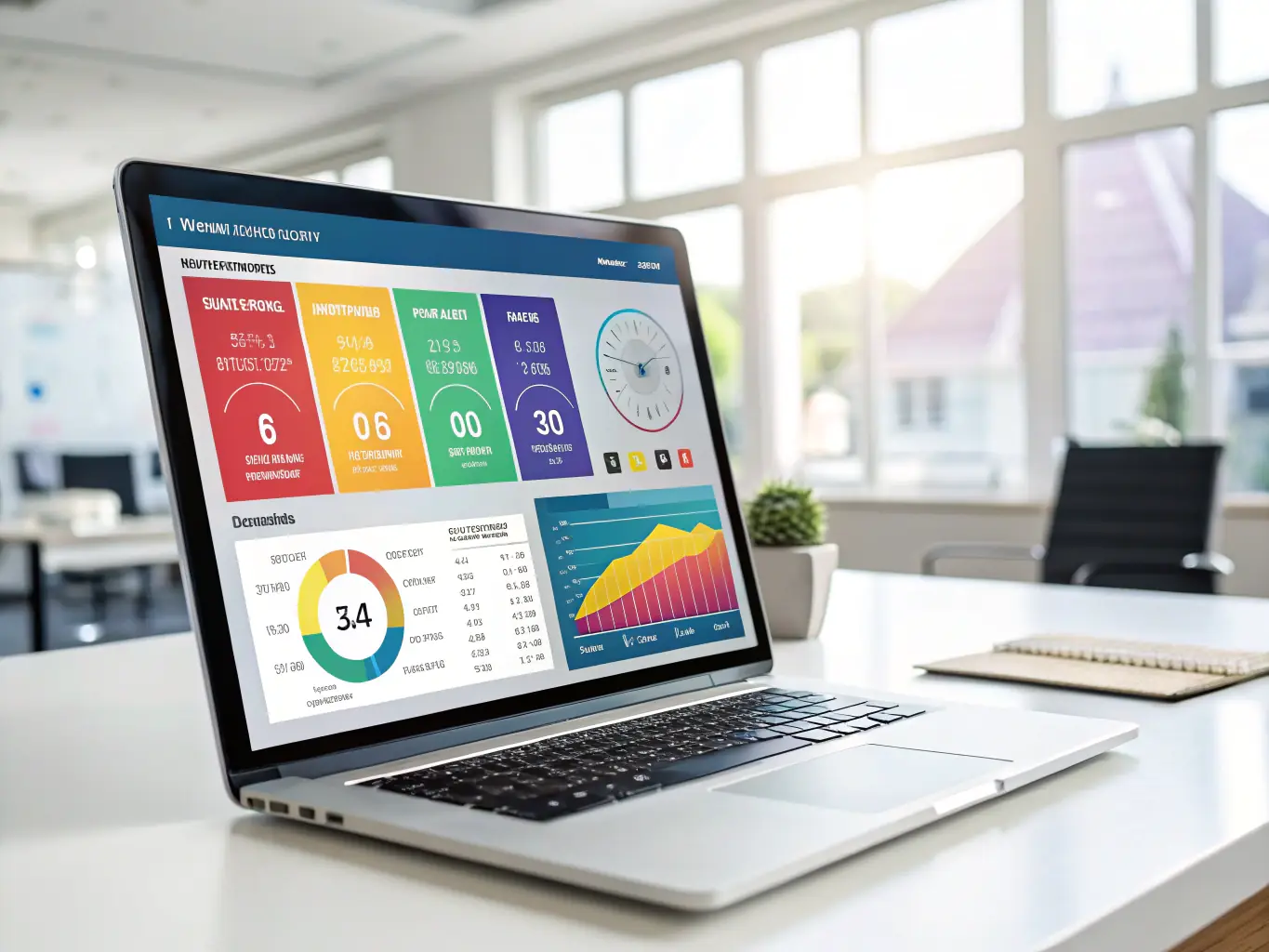 A dashboard displaying website performance metrics and optimization suggestions provided by 10Web's AI-driven optimization tools.