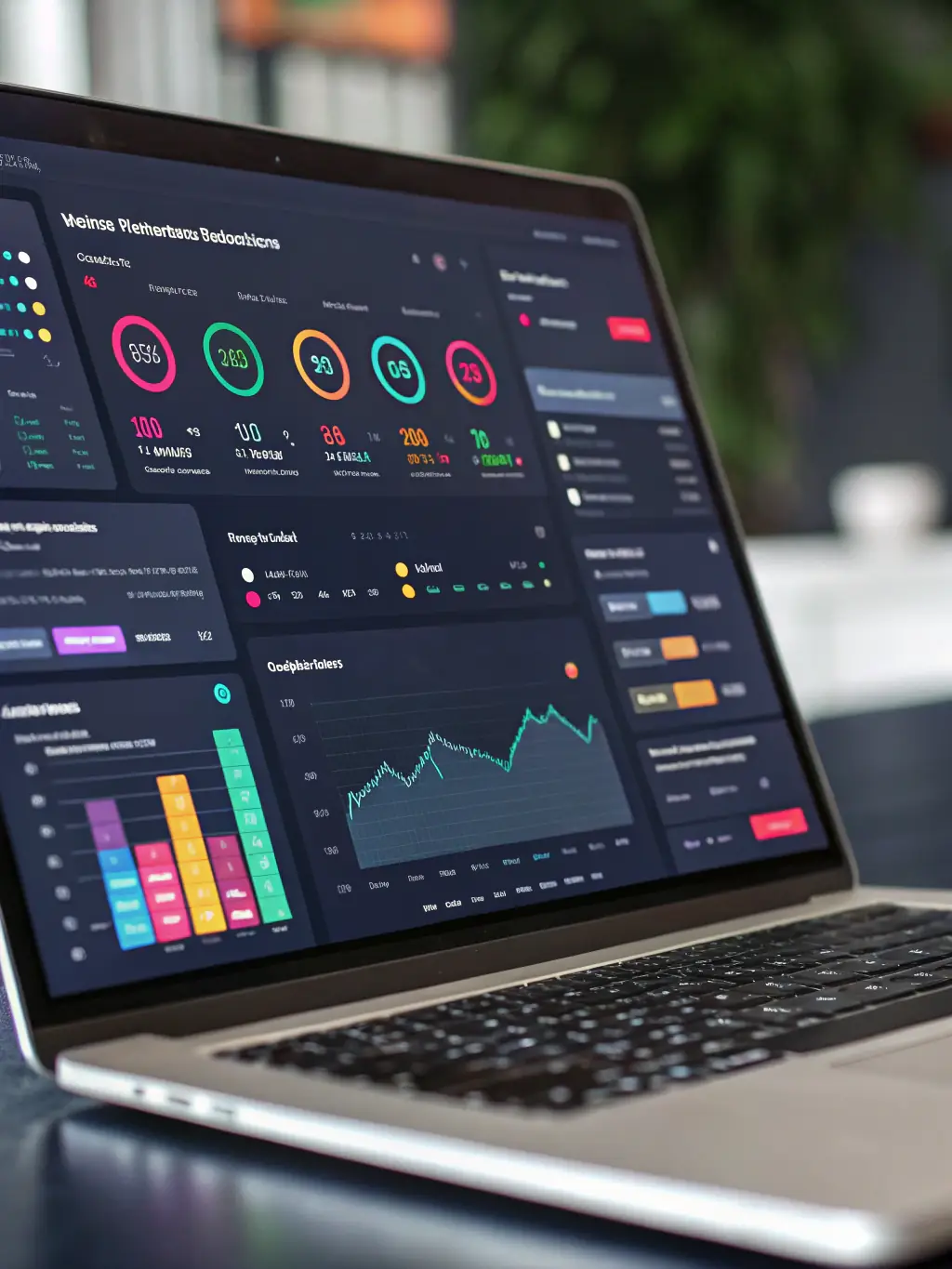 A professional image illustrating the 10Web Real-Time Monitoring service, displaying a dashboard with real-time data and alerts, ensuring proactive issue resolution.